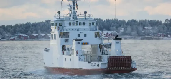 fartyget Ejdern till sjöss